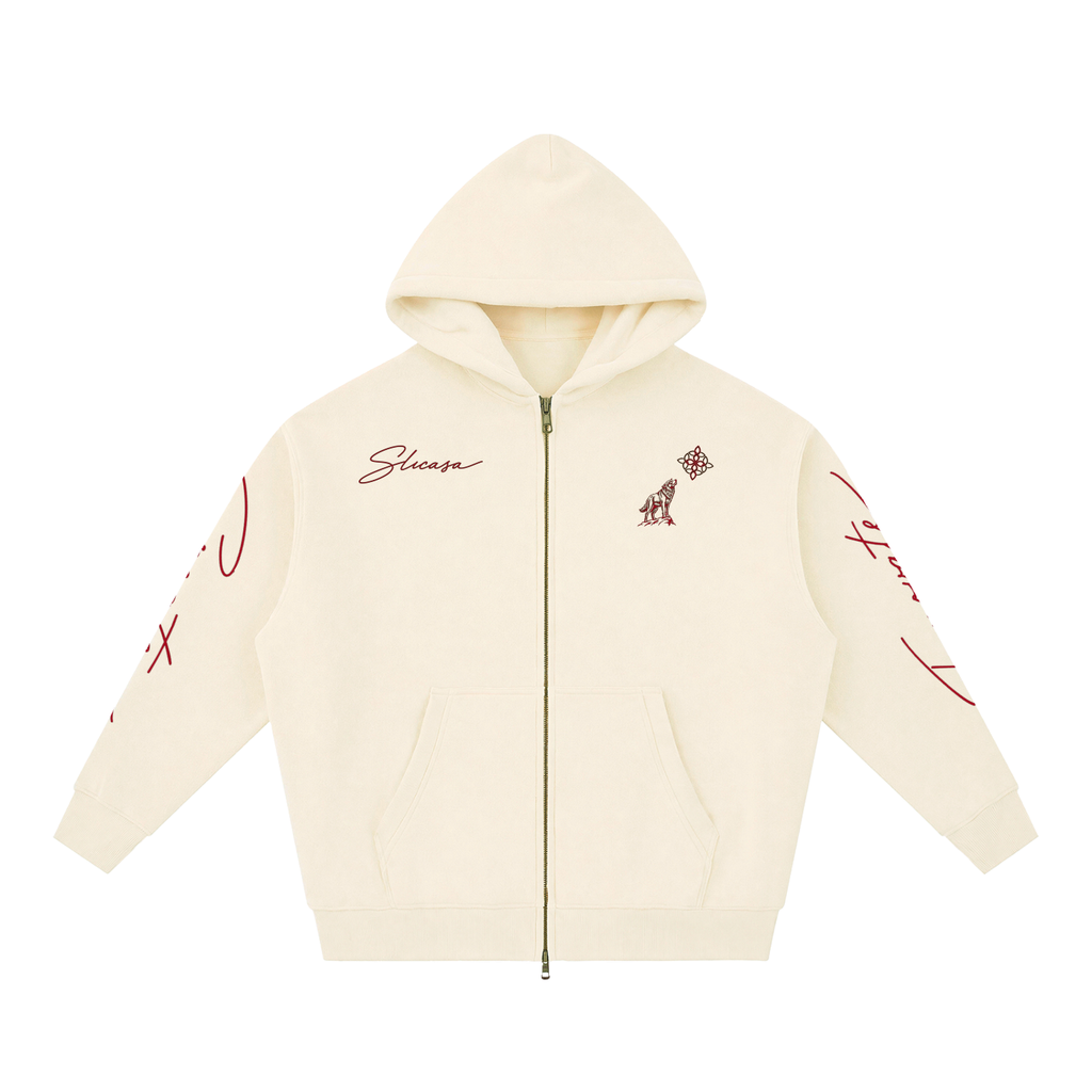 SLICASA Zip Boxy Hoodie