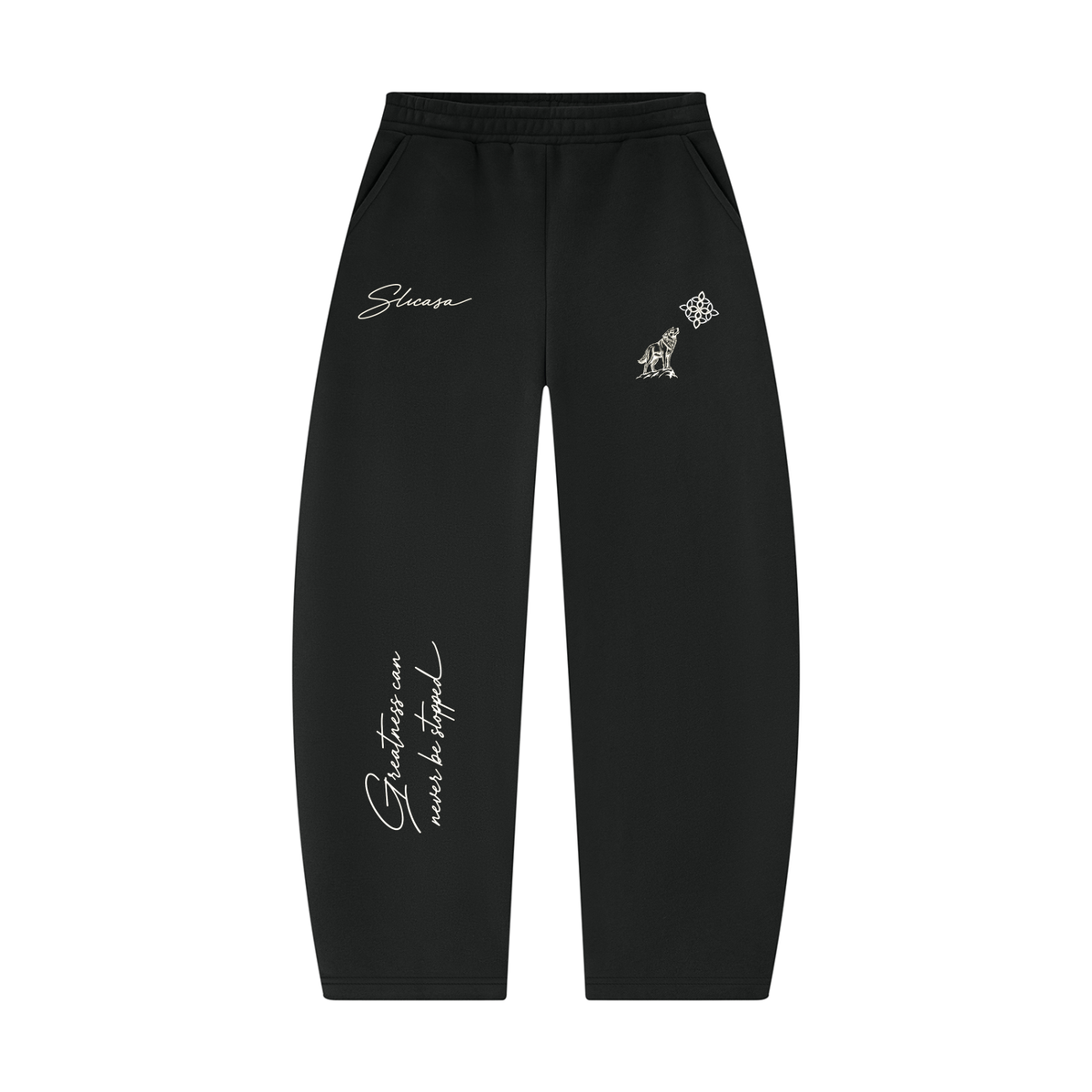 SLICASA Barrel-Leg Sweats