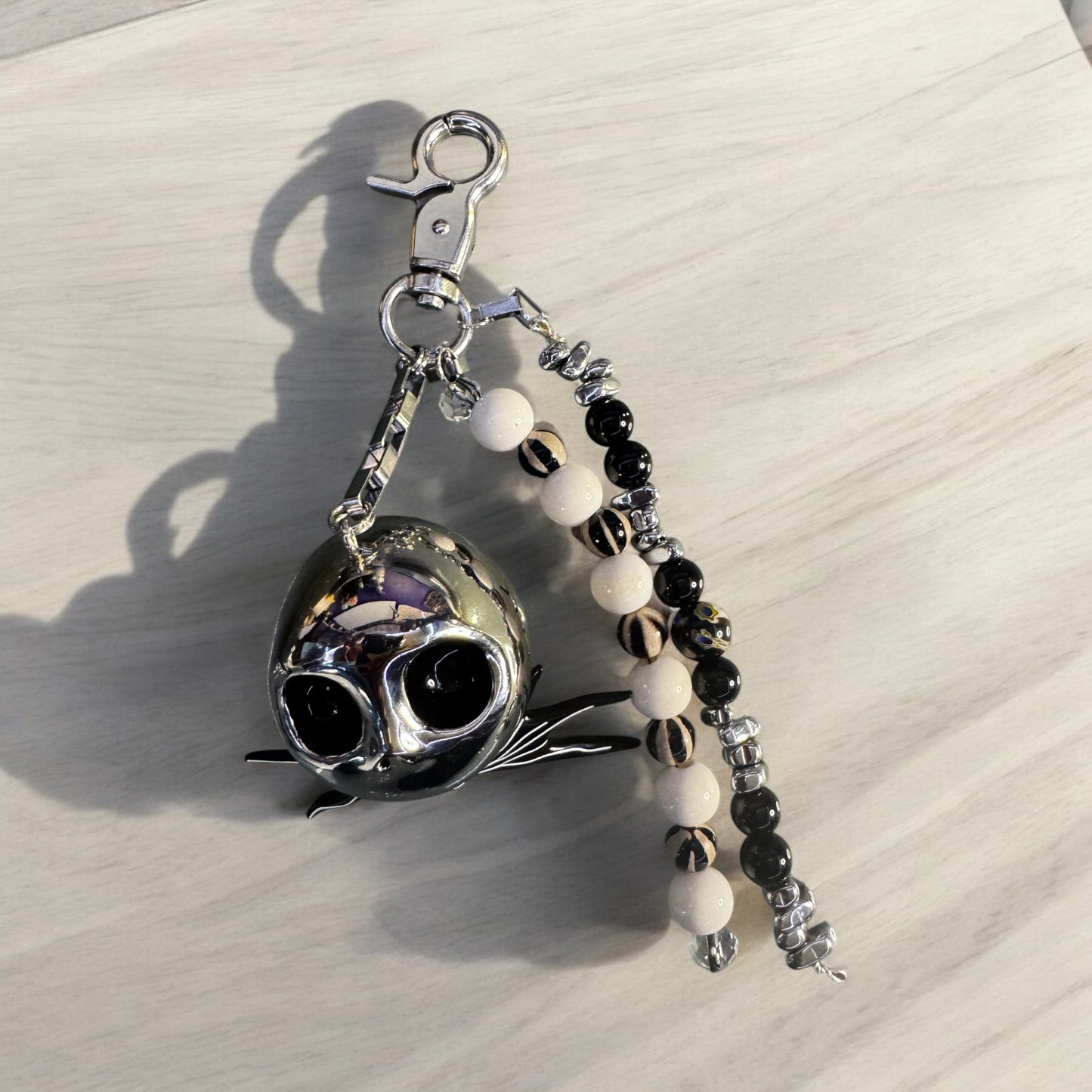 “1-of-1 Custom Jack Skellington Keychain