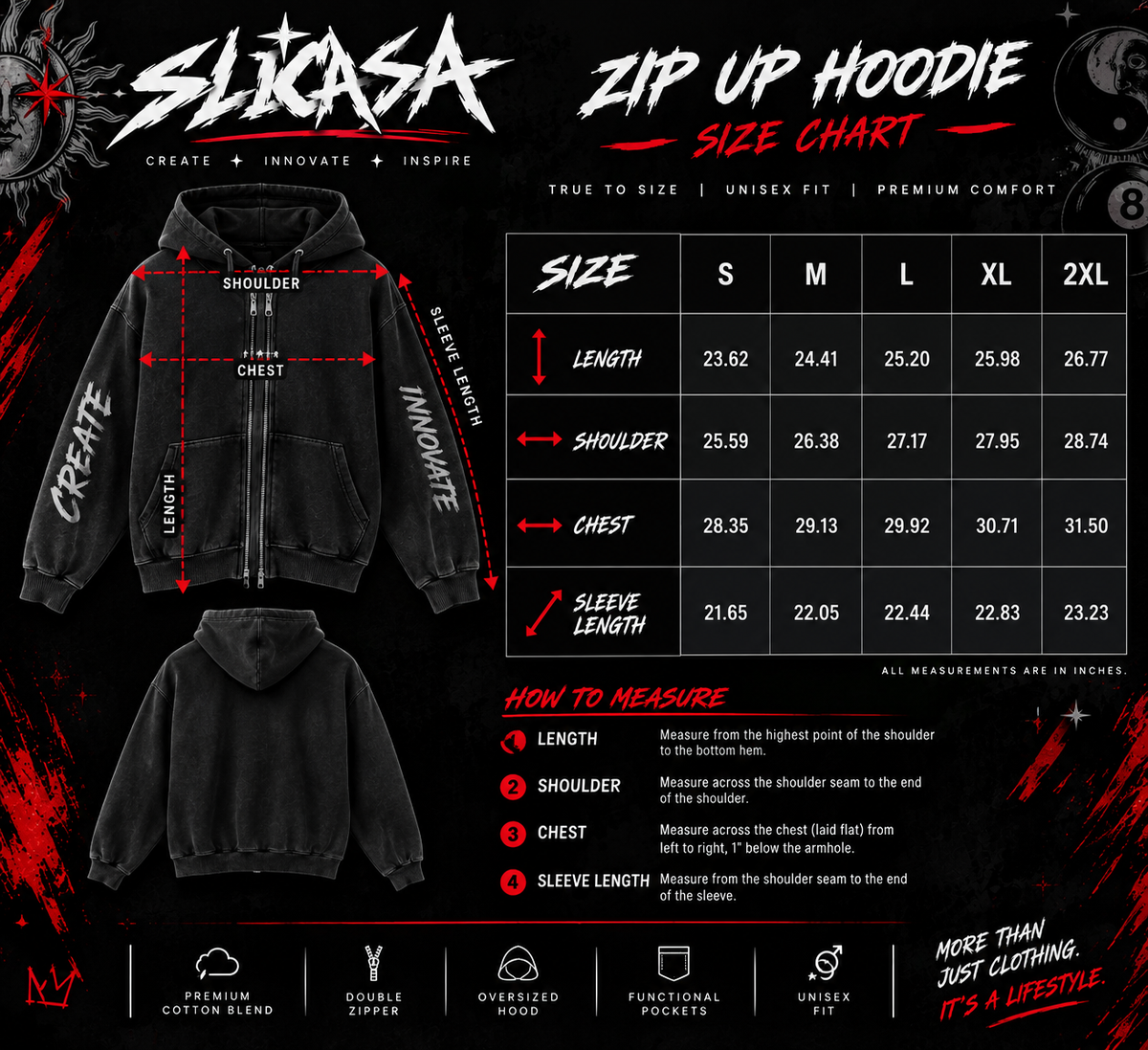 SLICASA Zip Boxy Hoodie