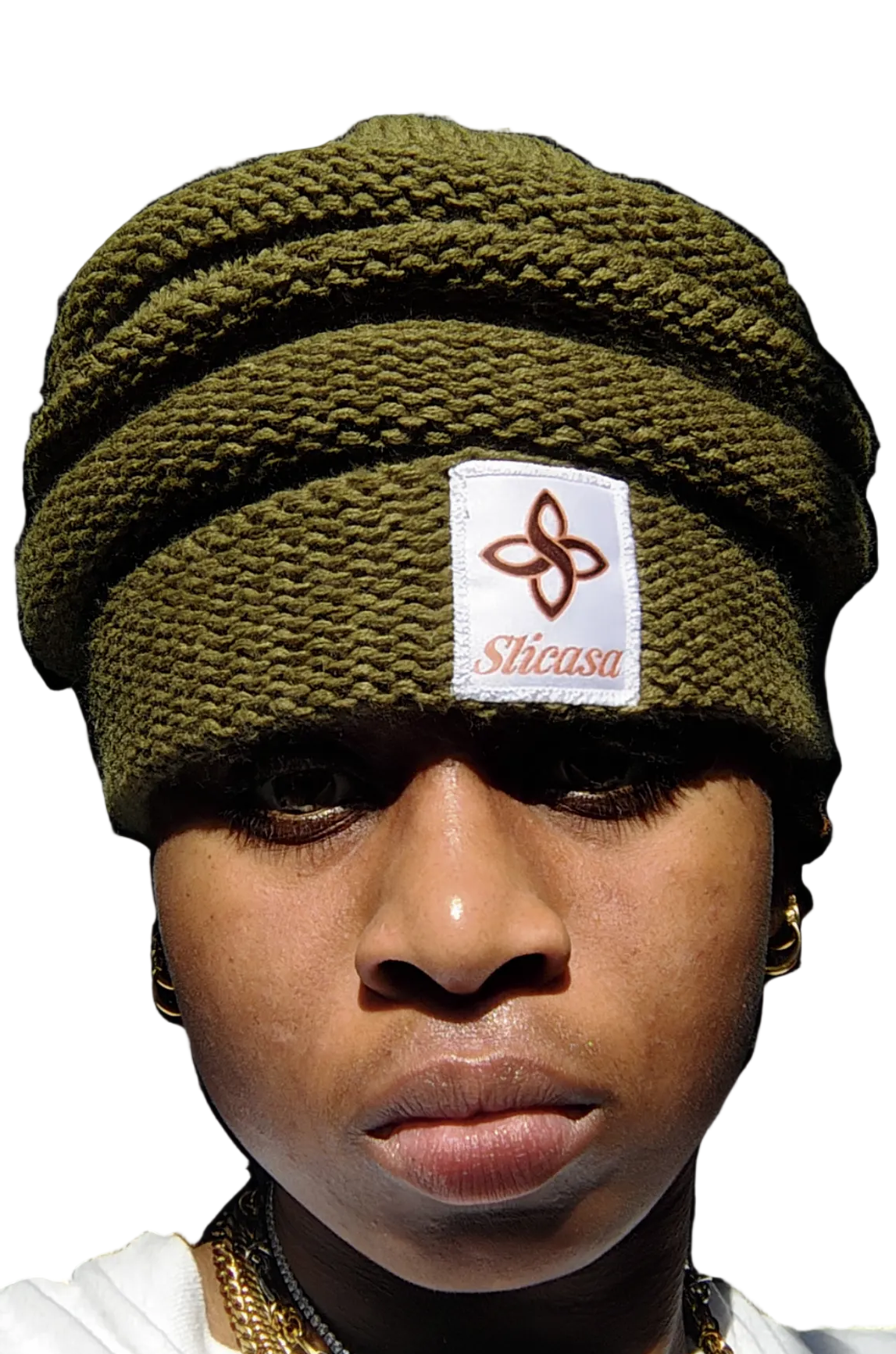 Moss Scrunch Beanie
