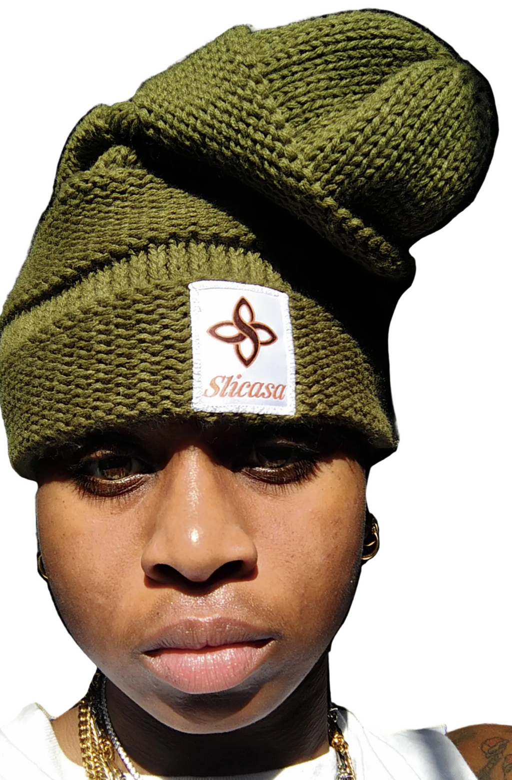 Moss Scrunch Beanie