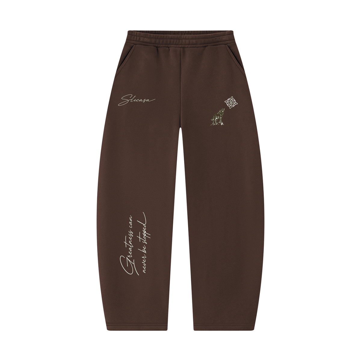 SLICASA Barrel-Leg Sweats