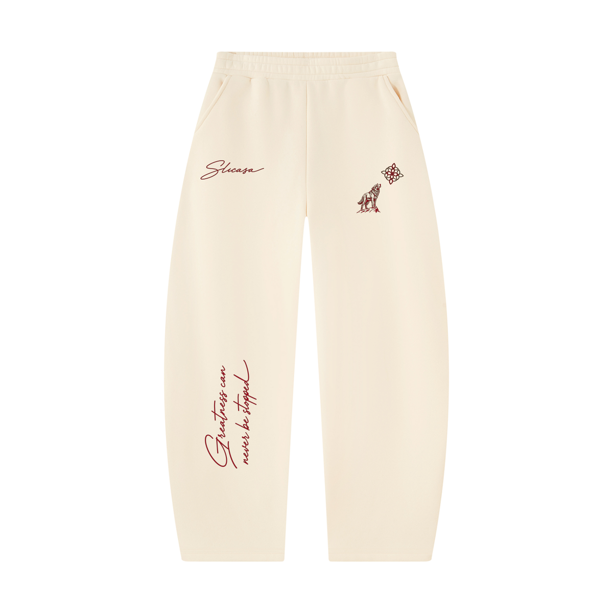 SLICASA Barrel-Leg Sweats