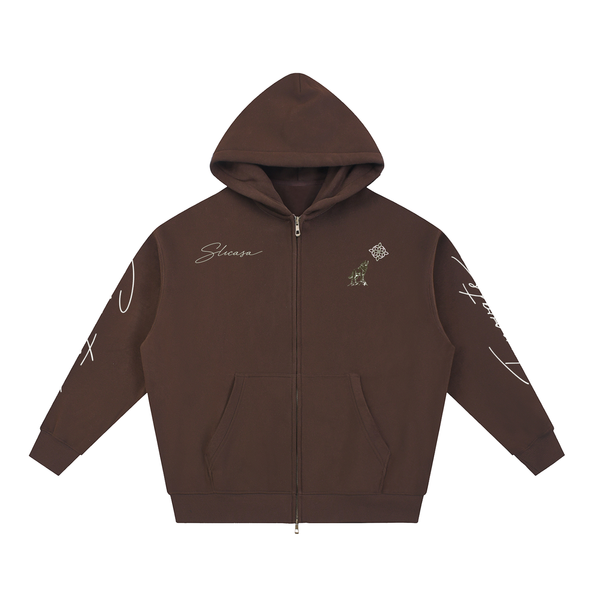 SLICASA Zip Boxy Hoodie