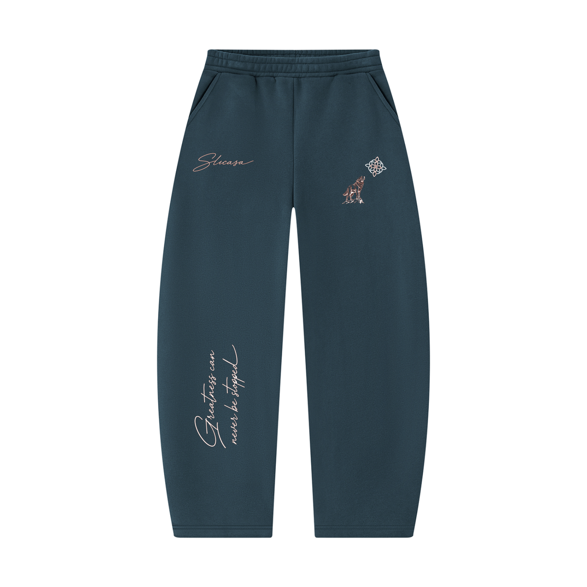 SLICASA Barrel-Leg Sweats